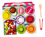 Juego Didáctico de Frutas de Madera
