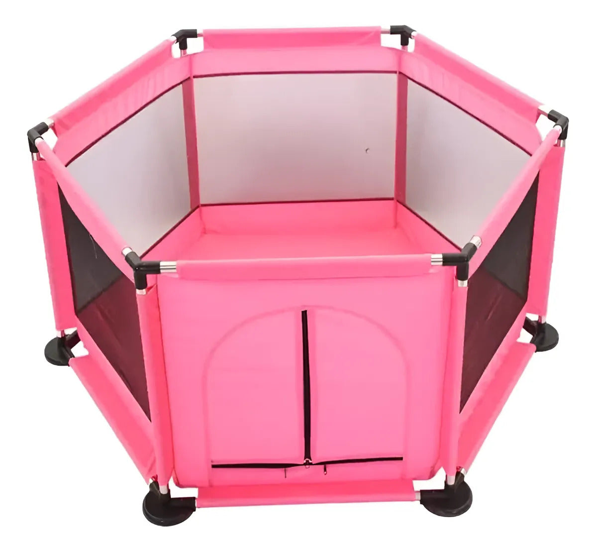 Corral de Juego 130 × 130 cm con Pelotas y Anillos