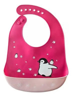 Pack de 3 Baberos de Silicona con Bolsillo Recolector