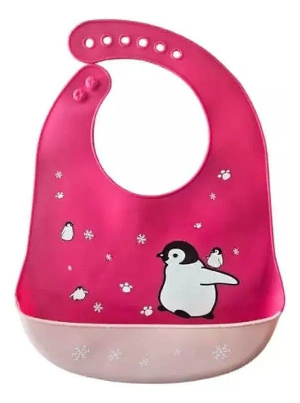Pack de 3 Baberos de Silicona con Bolsillo Recolector