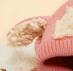 Gorro de Invierno con Cuello Diseño Ovejita