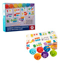 Juego de Conteo con Tarjetas Numéricas y Piezas de Colores