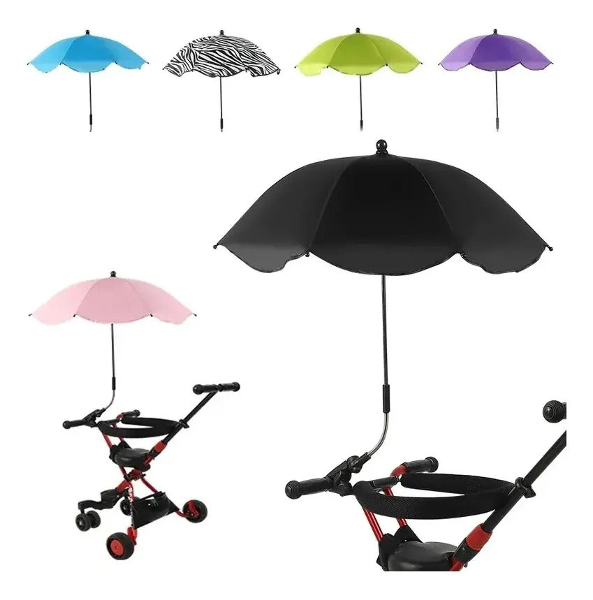 Sombrilla Ajustable para Coche de Bebé o Triciclo