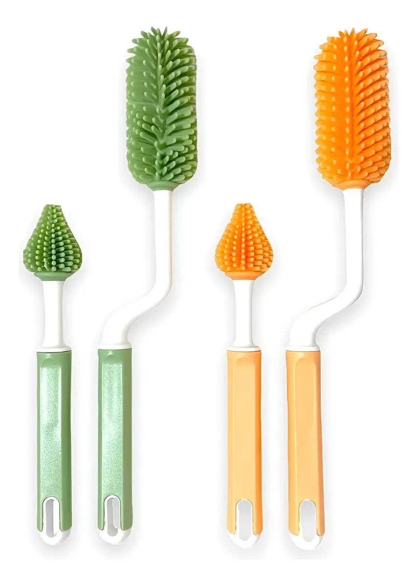 Set de 2 Cepillos de Silicona para Mamaderas y Tetinas