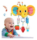 Sonajero Colgante de Peluche Diseño Elefante · 44 × 30 cm