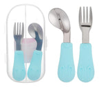 Set de Cuchara y Tenedor Infantil con Estuche