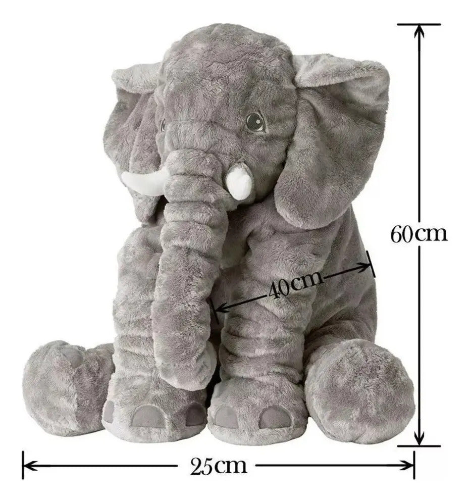 Peluche Elefante Gris Grande · 60 × 25 cm
