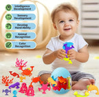 Juego de Construcción de Figuras con Ventosas