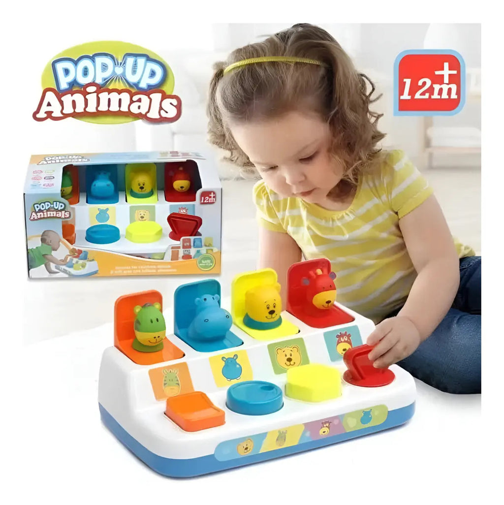 Juego Pop-Up de Animales con Botones Interactivos