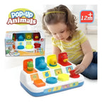Juego Pop-Up de Animales con Botones Interactivos
