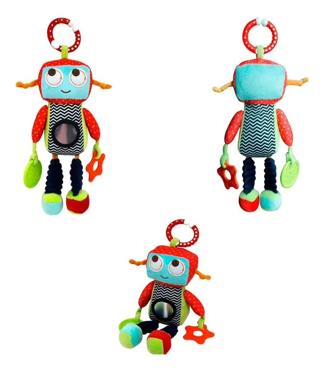 Peluche Sensorial con Sonajero y Mordedor · Varios Diseños