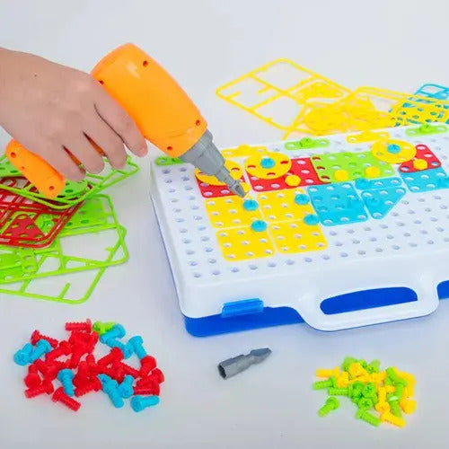 Juego de Herramientas con Taladro de Juguete · 258 Piezas