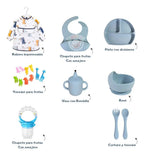 Kit de Alimentación con Babero Estampado y Accesorios