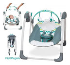 Silla Mecedora Plegable para Bebé con Asiento Reclinable