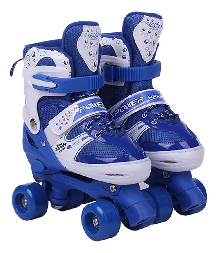 Patines Quad Ajustables de Malla · Tallas S y M