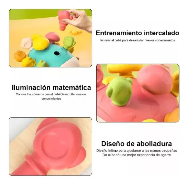 Erizo de Encaje con Piezas de Colores · Rosa o Verde