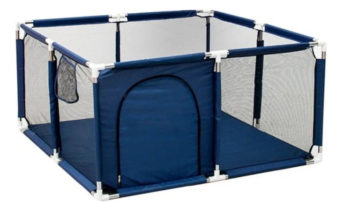 Corral de Juego con Pelotas y Anillos · 130 × 130 cm
