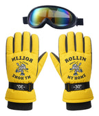 Guantes y Antiparras para Nieve · Talla Infantil 7 a 10 Años
