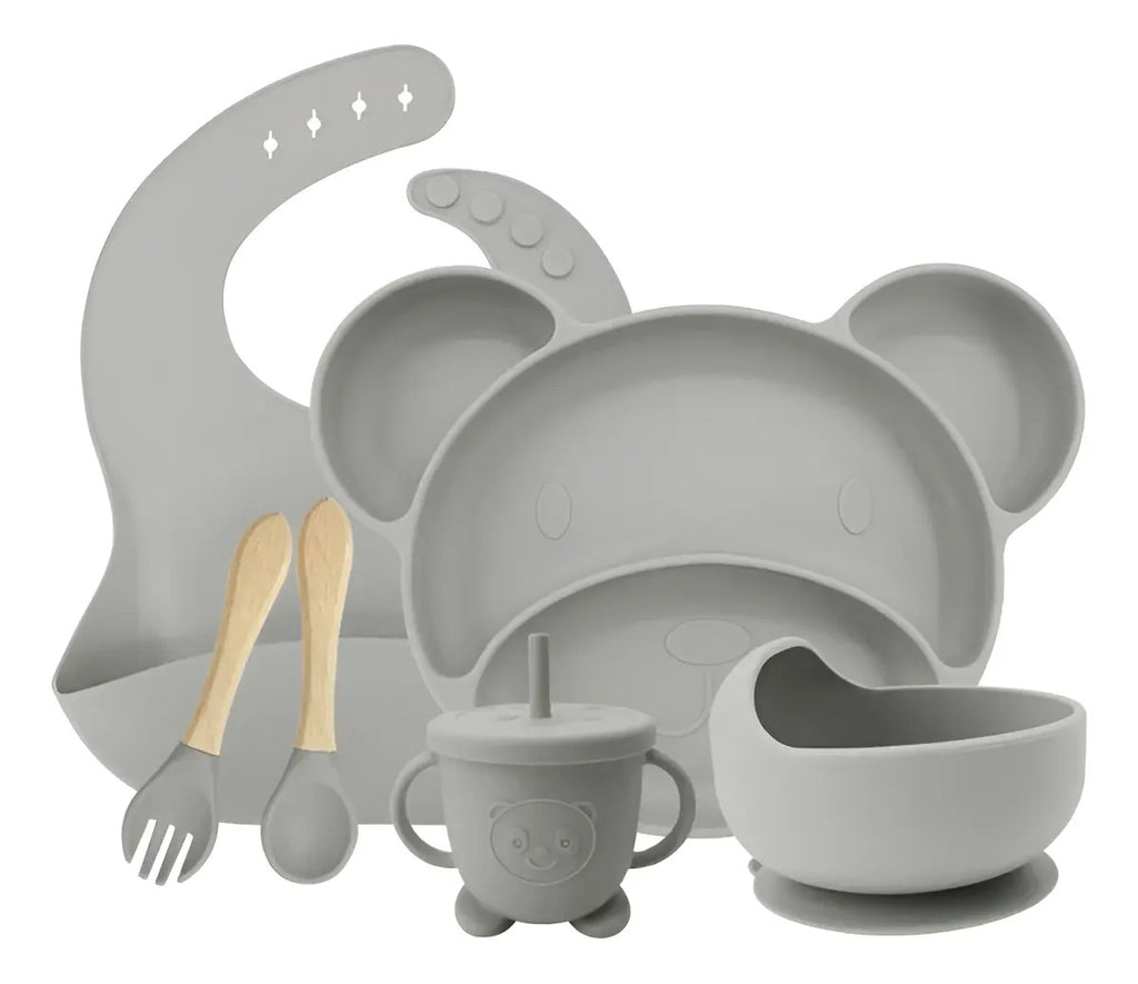 Set de Alimentación de Silicona Diseño Osito · 6 Piezas