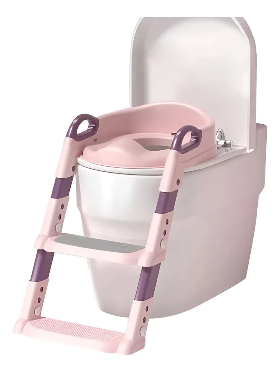 Adaptador Acolchado de Inodoro con Escalera Ajustable