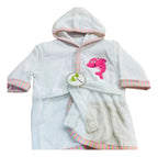 Bata de Baño de Algodón con Capucha · 6 a 18 Meses
