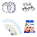 Set de Amapolas, 30 Bolsas para Leche y Par de Pezoneras