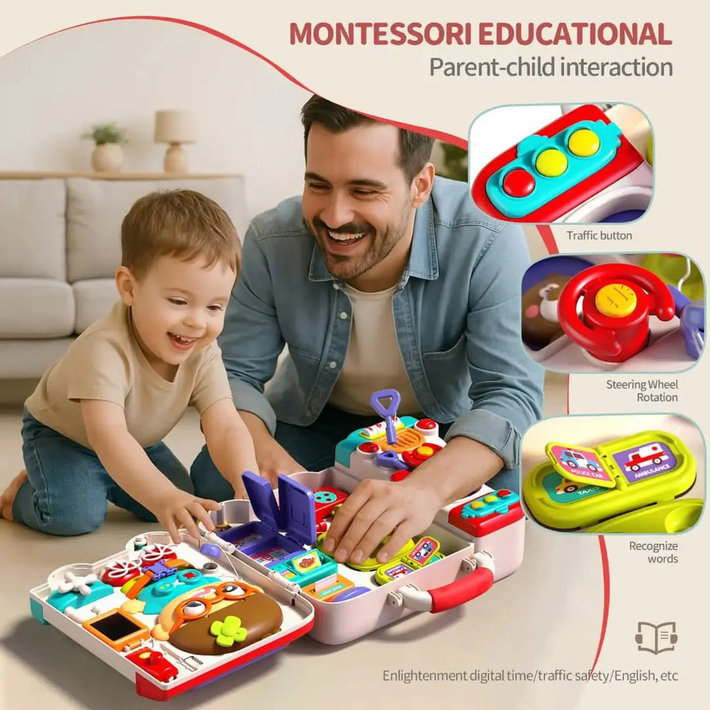 Tablero Busy Car de Actividades 56 en 1