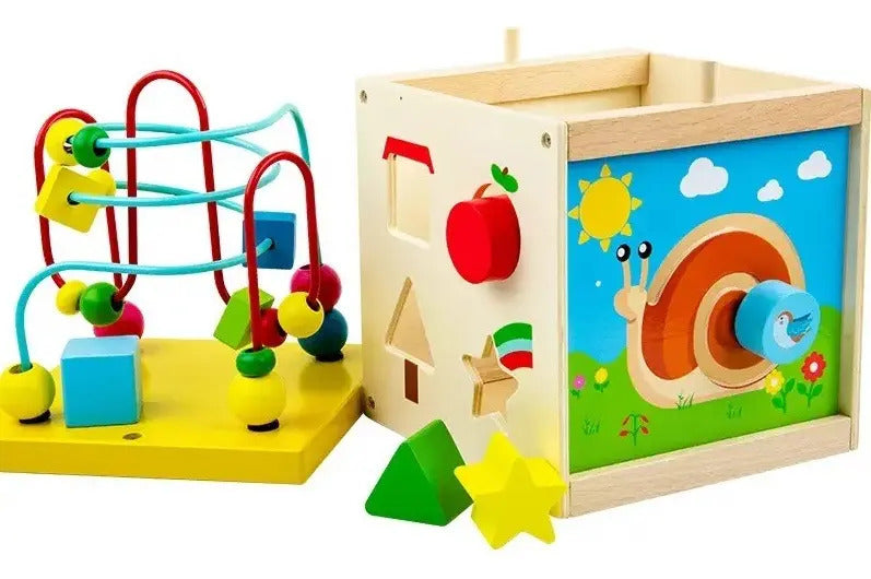 Cubo de Actividades de Madera con Pronosupinador