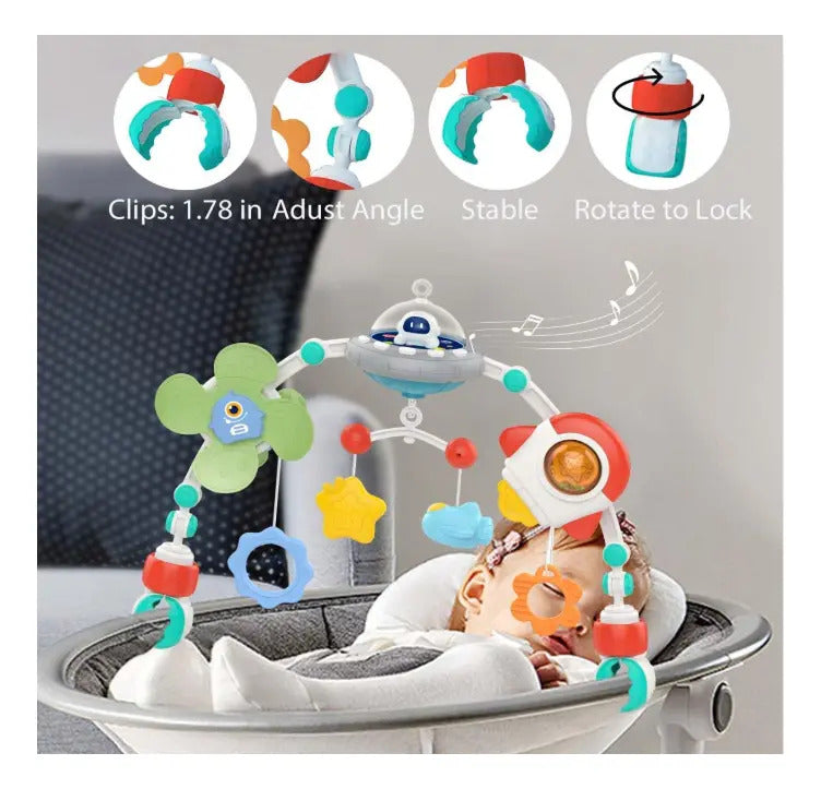 Arco Móvil Musical para Coche y Cuna Diseño Nave