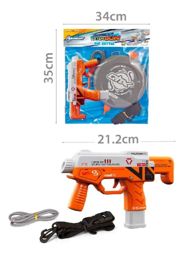 Pistola de Agua Eléctrica de Juguete Recargable USB