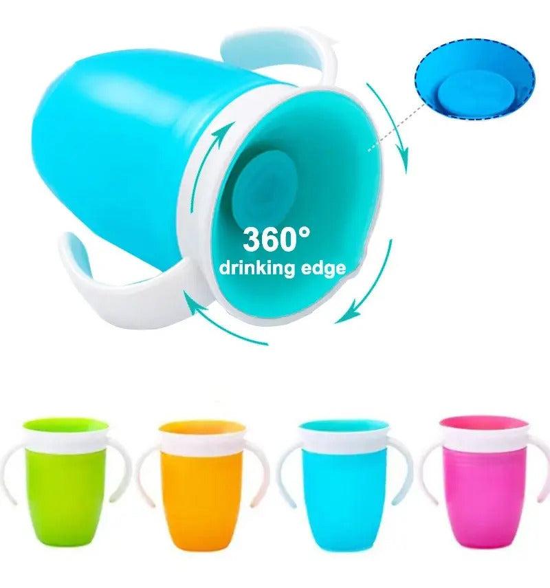 Vaso de Aprendizaje 360° con Asas y Tapa