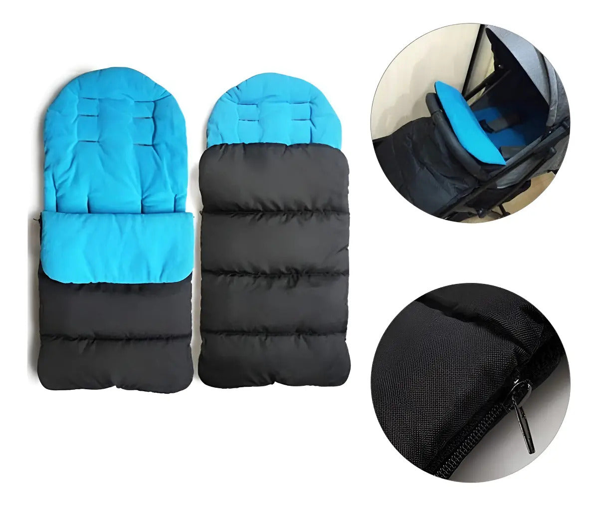 Saco Abrigado para Coche con Cierre · 88 × 40 cm
