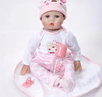 Muñeca Reborn de 55 cm con Accesorios Diseño Osito
