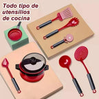 Set de Cocina de Juguete con Utensilios · 61 Piezas