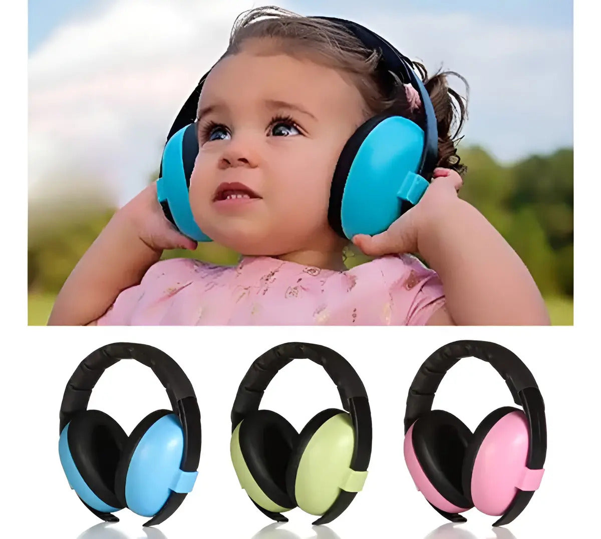 Orejeras Antirruido Infantiles Plegables