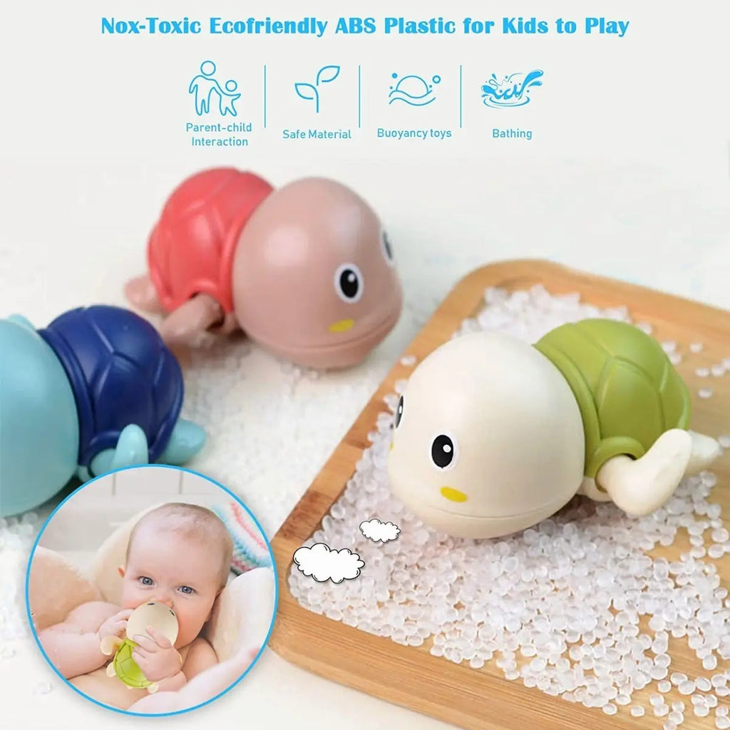 Pack de 3 Tortugas de Baño a Cuerda