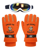 Guantes y Antiparras para Nieve · Talla Infantil 7 a 10 Años
