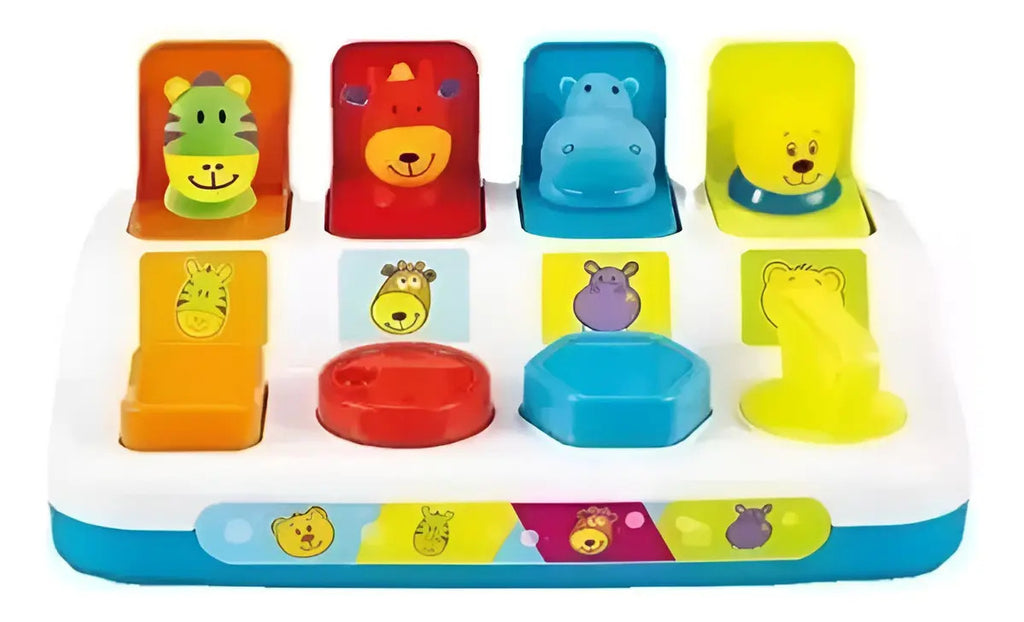Juego Pop-Up de Animales con Botones Interactivos