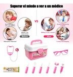 Set de Doctor y Dentista de Juguete · 63 Piezas Rosa