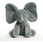 Peluche Elefante Musical que Mueve las Orejas · Gris