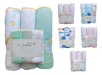 Pack de 3 Toallas de Baño y 3 Toallas Tuto para Bebé