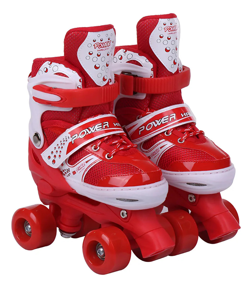 Patines Quad Ajustables de Malla · Tallas S y M