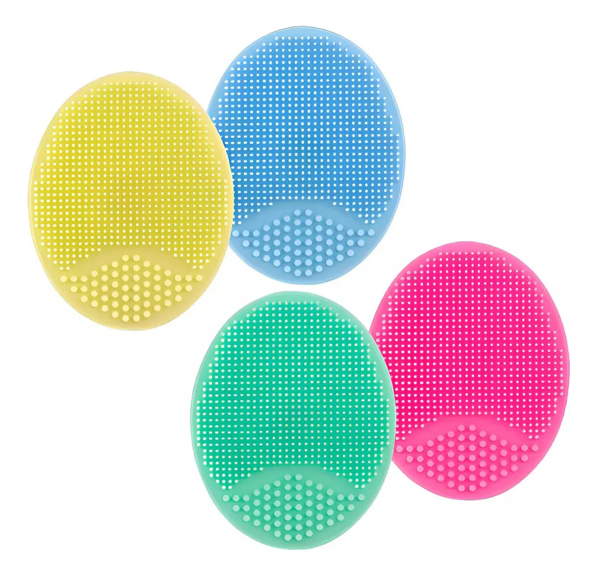 Set de 3 Cepillos de Silicona para Baño