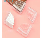 Pack de 4 Esquineros Cuadrados de Silicona Transparente
