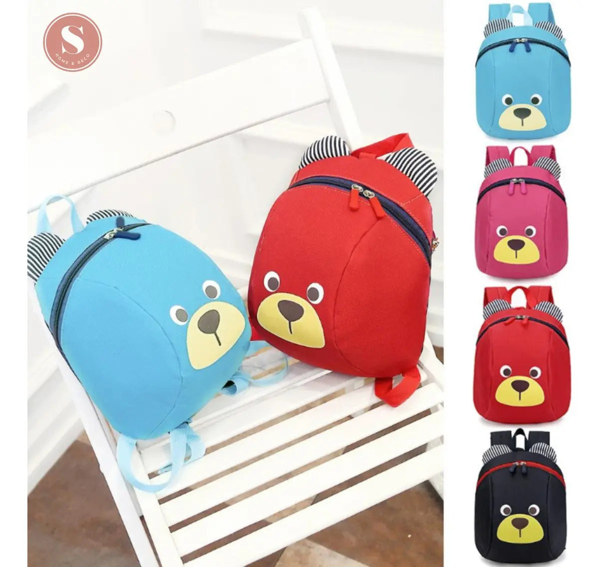 Mochila Infantil con Correa de Acompañamiento · 24 cm