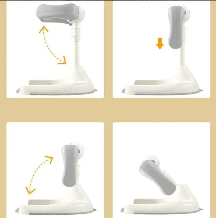 Soporte de Baño Plegable Ajustable de 44 a 54 cm