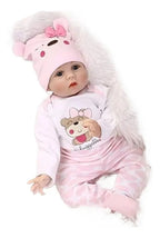 Muñeca Reborn de 55 cm con Accesorios Diseño Osito