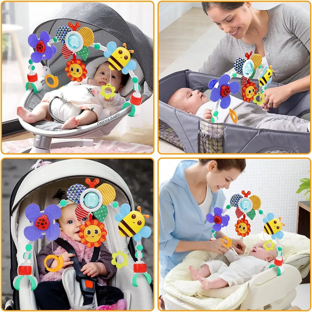 Arco de Actividades con Sonajeros para Coche y Cuna