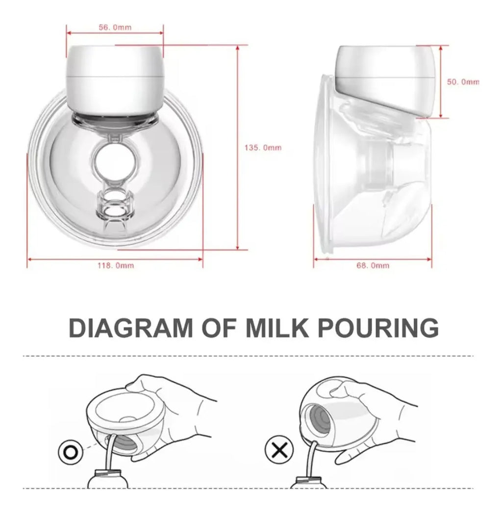 Pack de 2 Extractores de Leche Eléctricos Manos Libres
