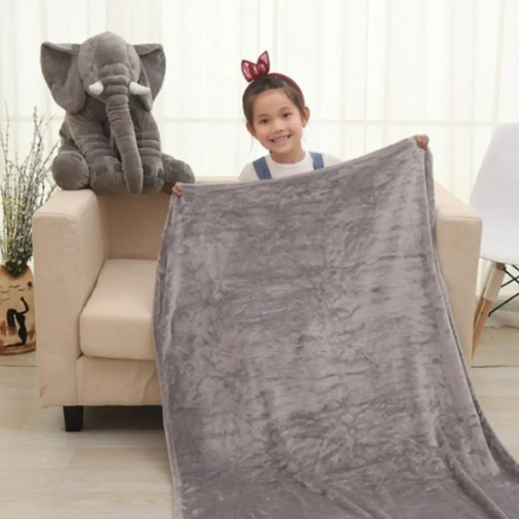 Peluche Elefante de 60 cm con Manta